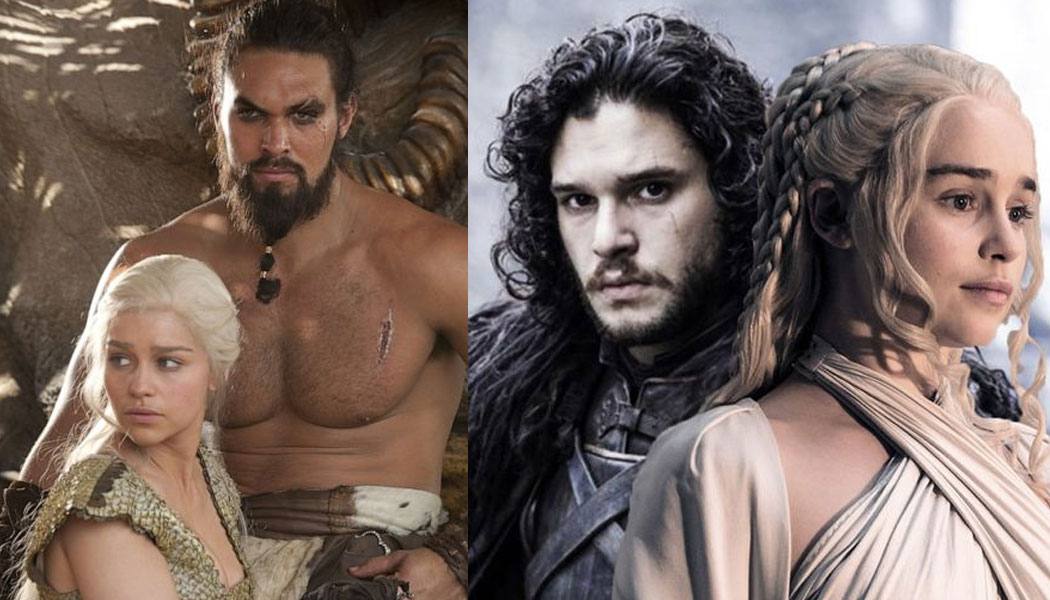 Emilia Clarke Game of Thrones Kit Harington e Jason Momoa