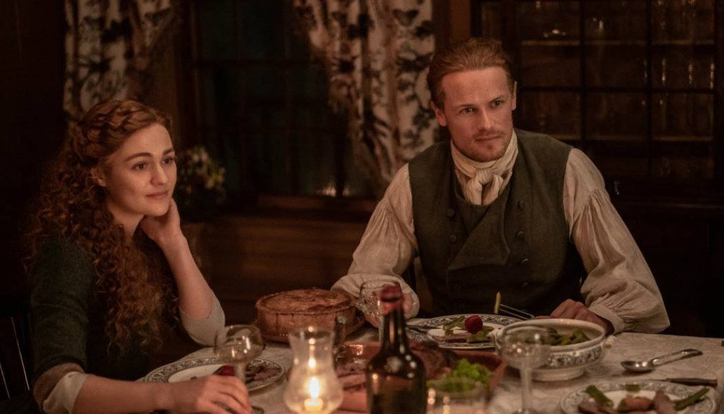 Bree e Jamie no episódio 5x08 de Outlander