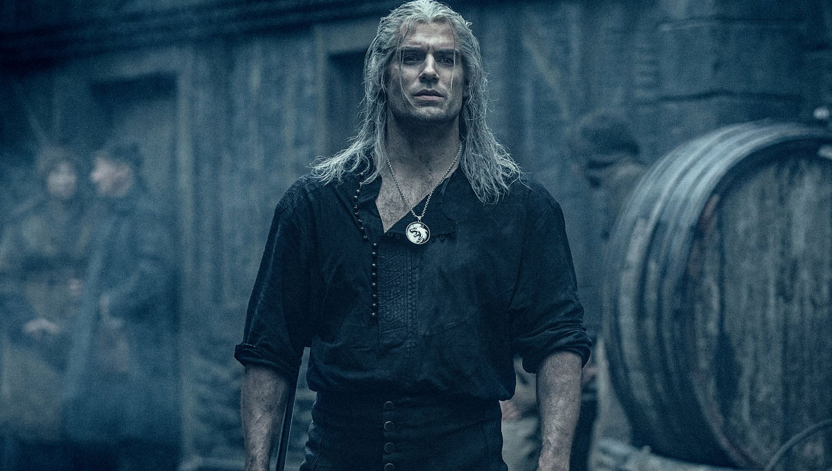 The Witcher henry cavill duas espadas